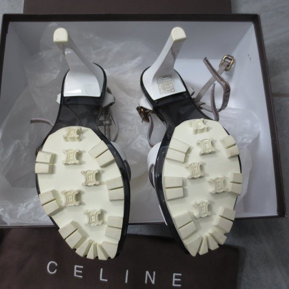 NIB CELINE Multi Strapped Complicated High Heel Sandals - Picture 16 of 16